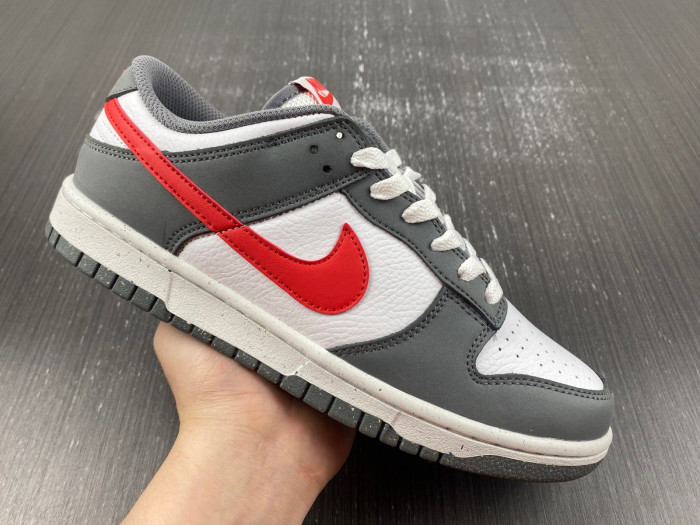 nike dunk low next nature smoke grey light crimson fb8038-001