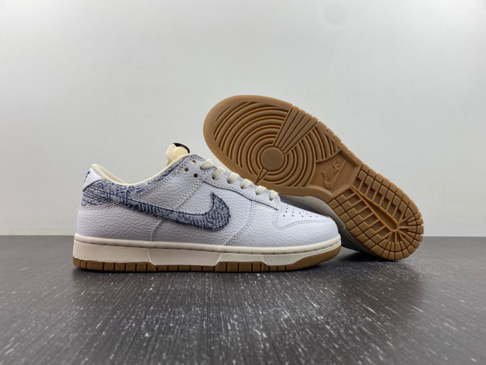 nike dunk low new americana washed denim fn6881-100