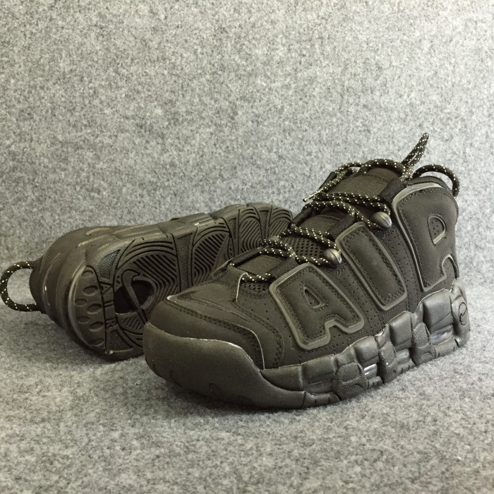 nike air more uptempo triple black 414962-004