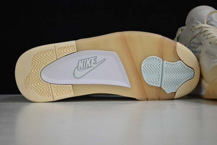 off-w x air jordan 4 retro sail cv9388-100