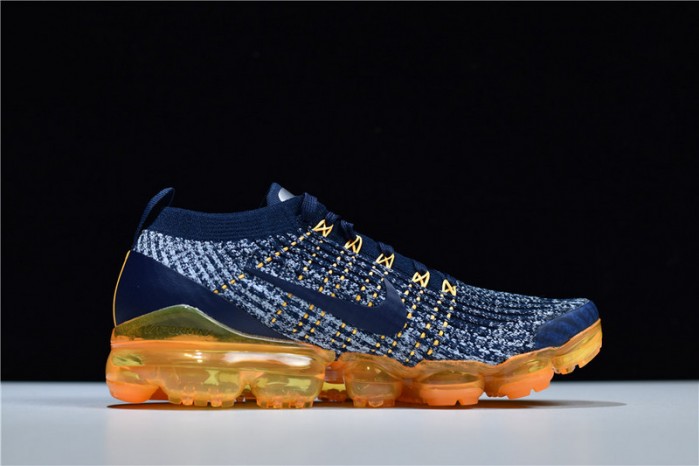 nike air vapormax flyknit 3 navy orange aj6900-400