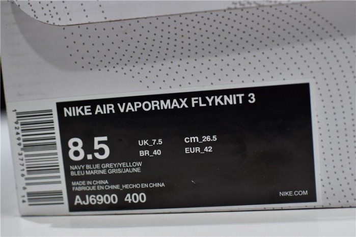 nike air vapormax flyknit 3 navy orange aj6900-400