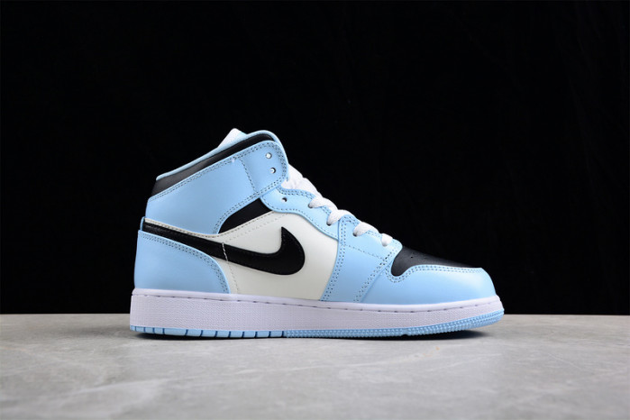 air jordan 1 mid “ice blue” 555112-401