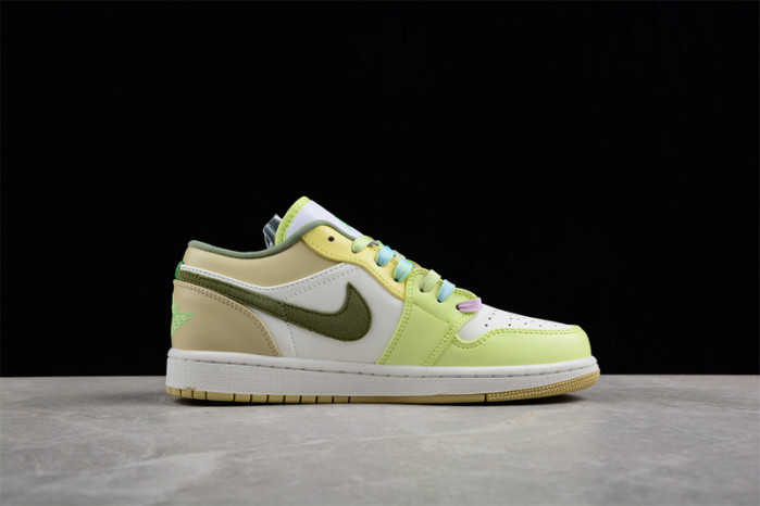 air jordan 1 low “light olive/pale citron” fd9906-131