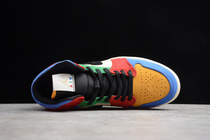 air jordan 1 mid blue the great cu2805-100