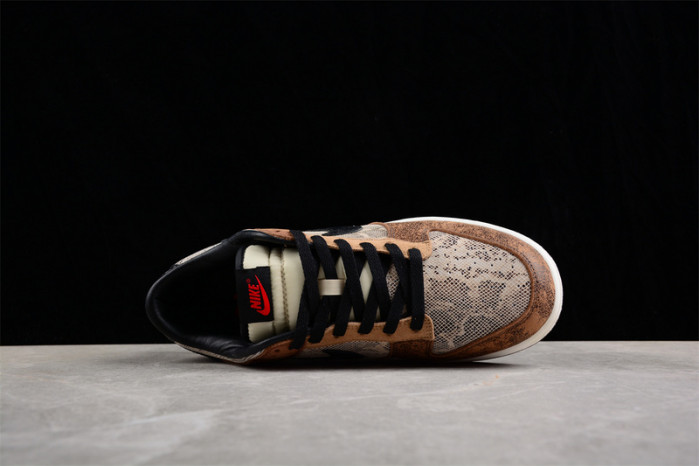 nike dunk low premium co.jp brown snakeskin fj5434-120