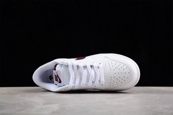 nike dunk low retro white night maroon dv0831-102