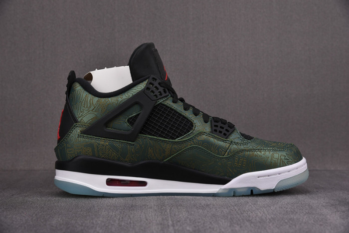 air jordan 4 green laser aj4-1043515