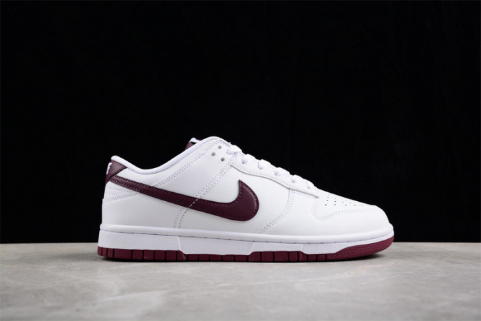 nike dunk low retro white night maroon dv0831-102
