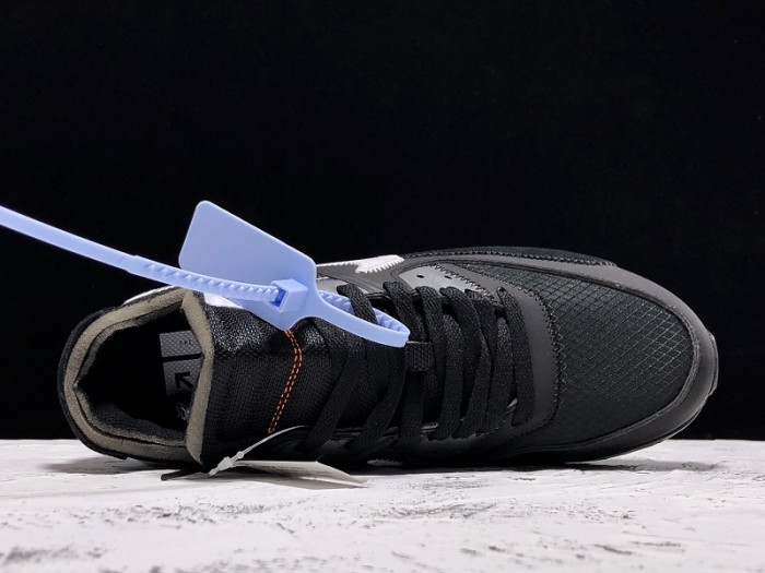 ow nike air max 90 black aa7293-001