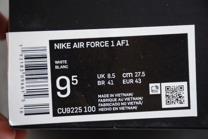 nike air force 1 S*p*e white cu9225-100