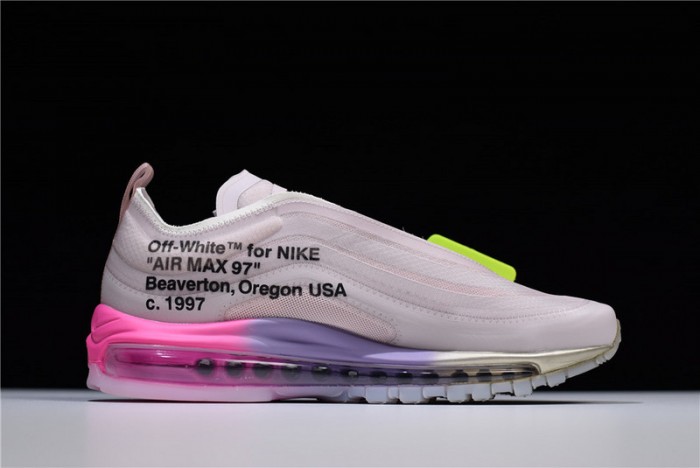 ow nike air max 97 rose aj4585-600