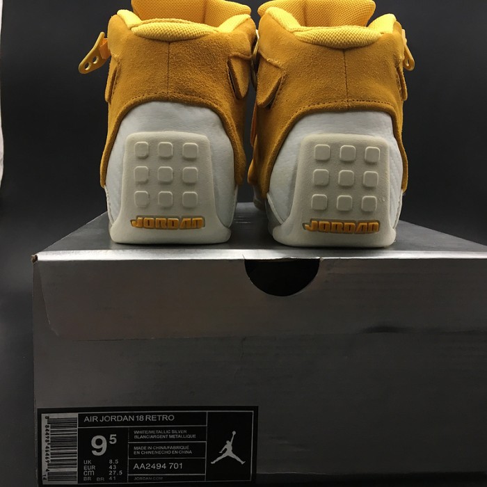 air jordan 18 yellow suede aa2494-701