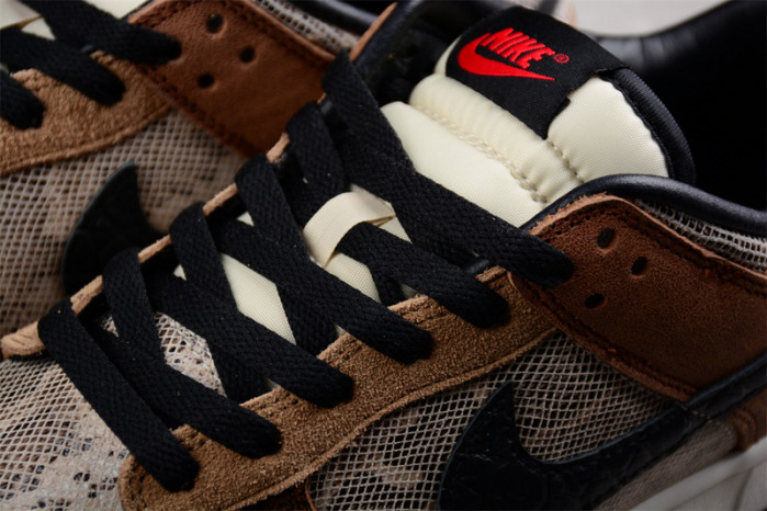 nike dunk low premium co.jp brown snakeskin fj5434-120