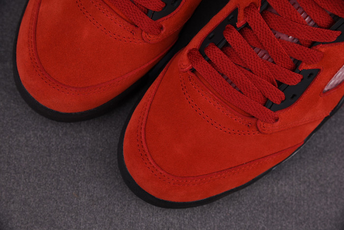 air jordan 5 raging bull 2021 red suede dd0587-600