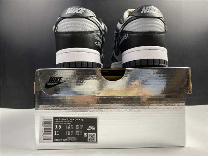 off-w x nike dunk low black salt ct0856 007