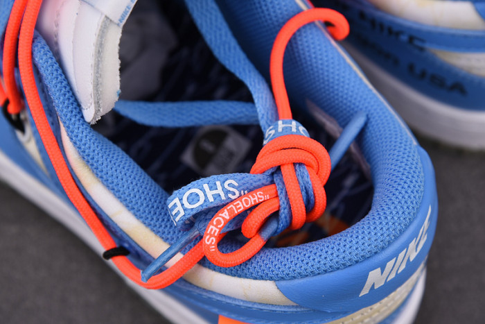 off-w x nike dunk low white blue ct0856-403