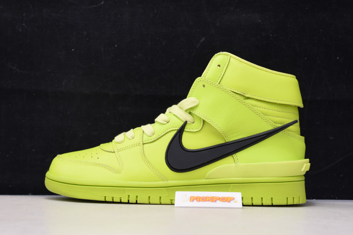 nike dunk high ambush flash lime cu7544-300