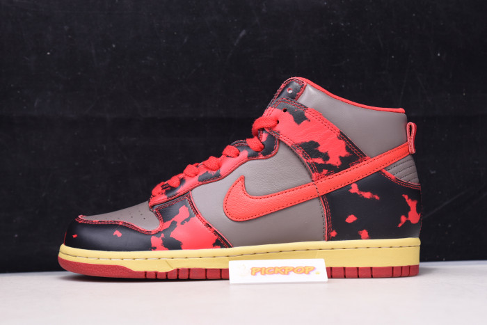 nike dunk high 1985 red acid wash