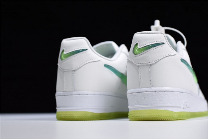 nike air force 1 white hyper jade volt at4143-100