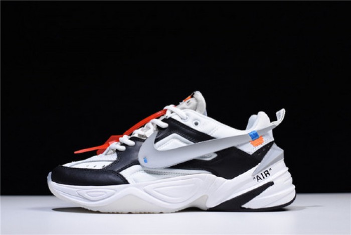ow x nike m2k tekno black ,white a03108 062