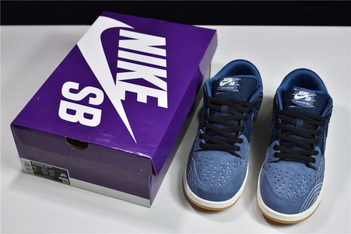 nike sb dunk low sashiko denim gum cv0316-400