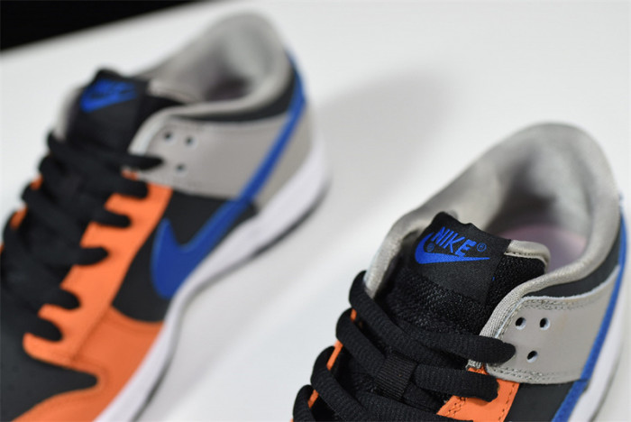 nike sb dunk low prm orange blue grey shoes 854866-025