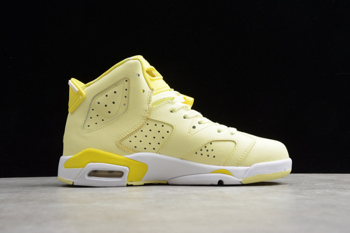 air jordan 6 retro dynamic yellow floral (gs) 543390-800