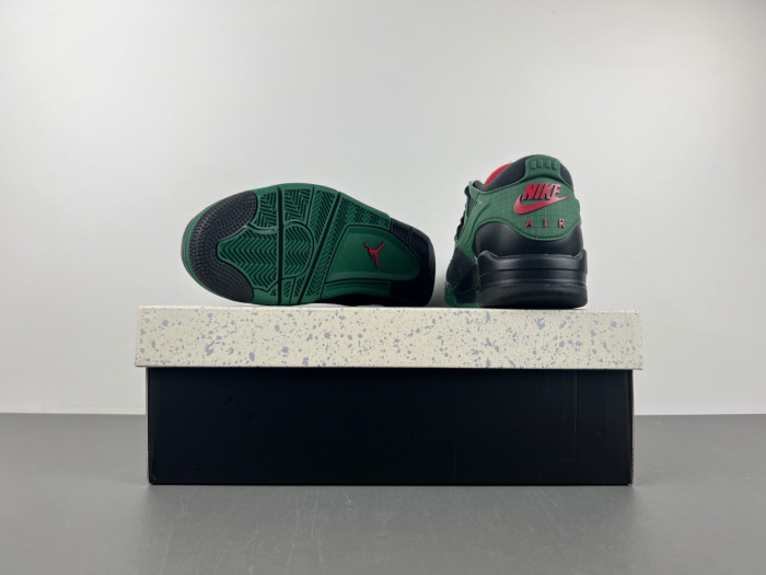 Air Jordan 4 RM Black Gorge Green University Red FQ7939-003