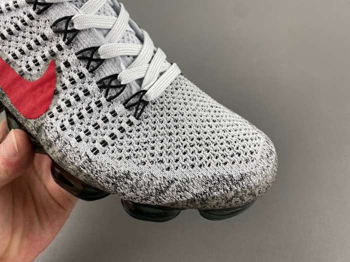 Nike Air VaporMax Platinum Red Black 849558-020