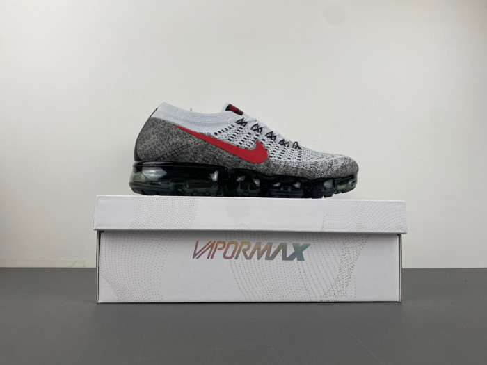 Nike Air VaporMax Platinum Red Black 849558-020