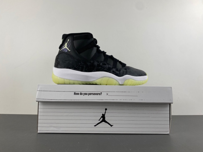 AIR Jordan 11 Retro Black Barely Volt IB1378-001