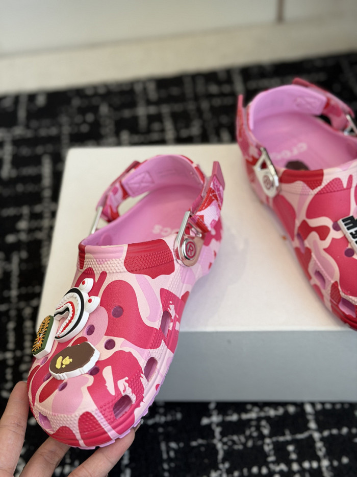 BAPE × Cr0c5 Camo pink BC04