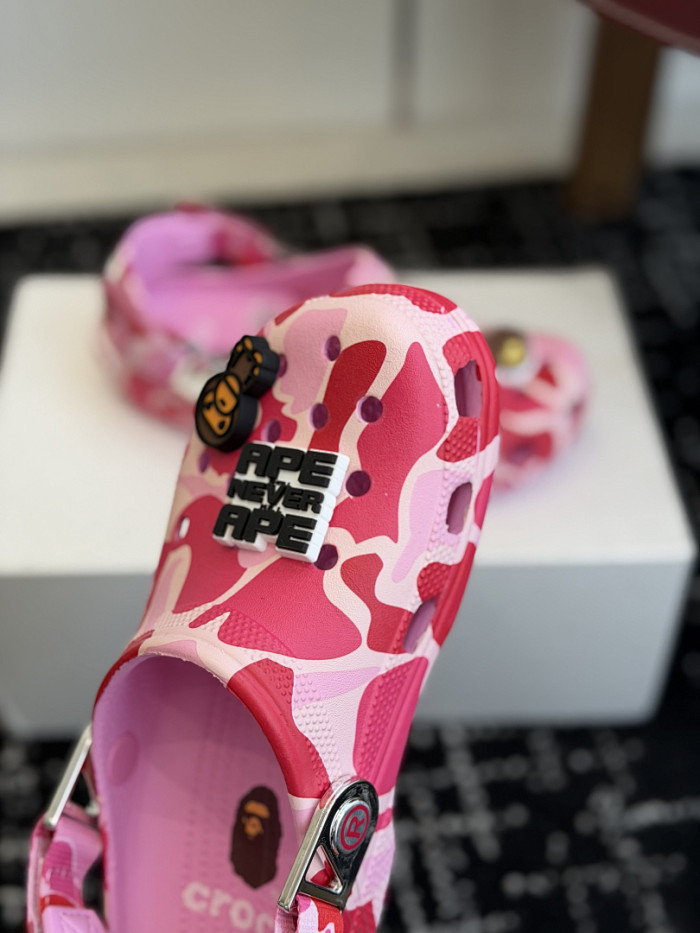 BAPE × Cr0c5 Camo pink BC04