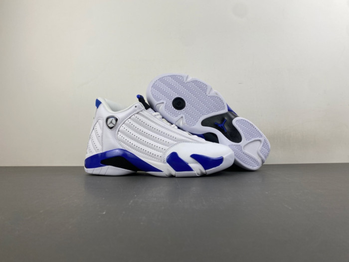 Air Jordan 14 Retro White Hyper Royal 487471-104