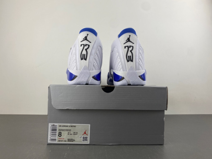 Air Jordan 14 Retro White Hyper Royal 487471-104