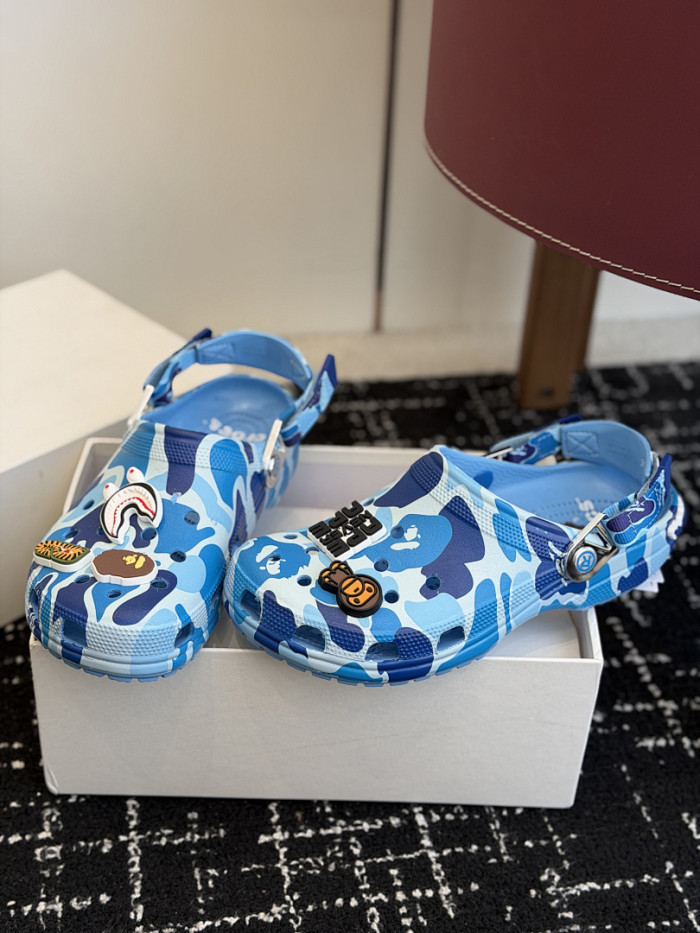 BAPE × Cr0c5 Camo blue BC03