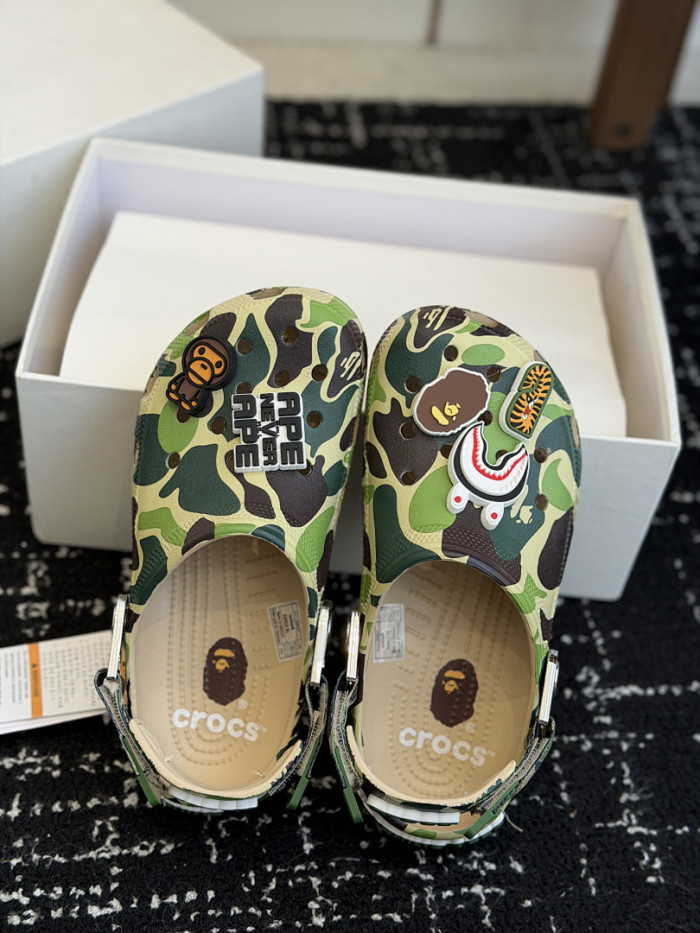 BAPE × Cr0c5 Camo Green BC01