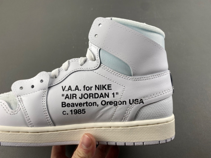 Virgil Abloh Archive x Air Jordan 1 High “Alaska” AA3834-100