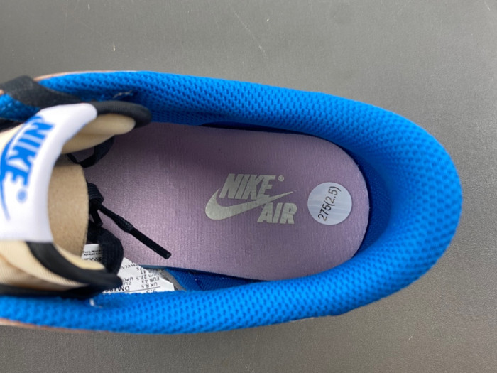 Air Jordan 1 Retro Low Fragment x Travis Scott Sail Military Blue DM7866-104